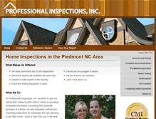 Tablet Screenshot of professionalinspections.net